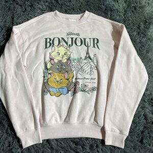 Disney Aristocats Pink Crewneck Sweater